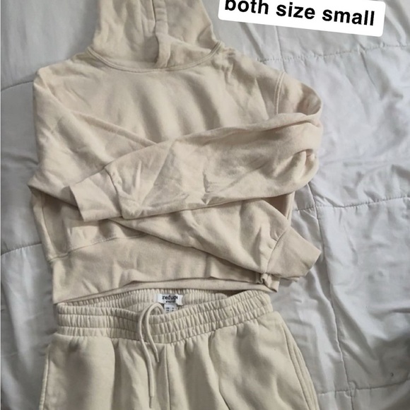 Cream Hoodie and Sweatpants Set - Picture 1 of 1